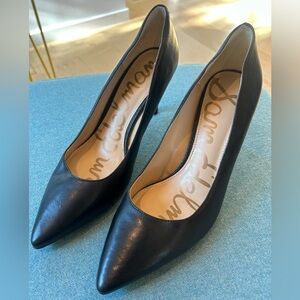 Sam Edelman Tristan Classic Black pointy toe leather pumps
